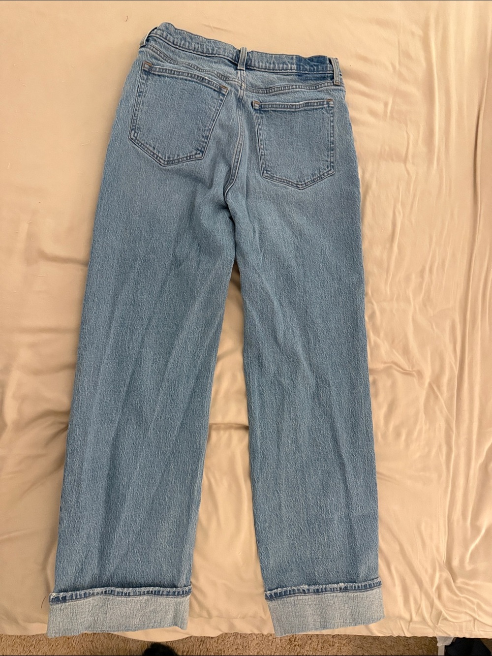 Abercrombie & Fitch Light Wash Wide Leg Jeans - Picture 6 of 7